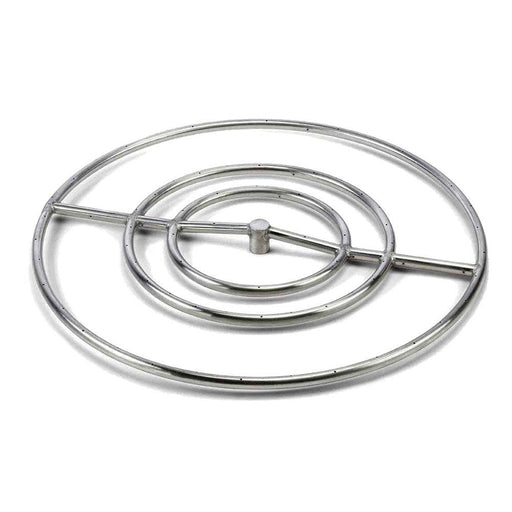 HPC Fire Round Stainless Steel Fire Ring by HPC Fire Fire Pit Rings 30" / Standard Capacity / Natural Gas