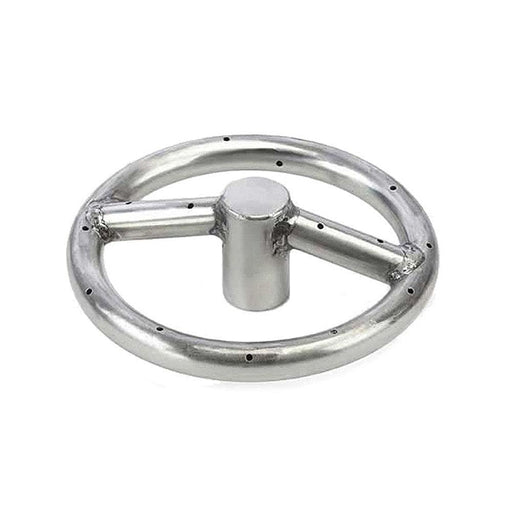 HPC Fire Round Stainless Steel Fire Ring by HPC Fire Fire Pit Rings 6" / Standard Capacity / Natural Gas