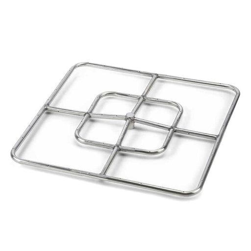 HPC Fire Square Stainless Steel Fire Ring by HPC Fire Fire Pit Rings 24" / Standard Capacity / Natural Gas