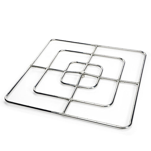 HPC Fire Square Stainless Steel Fire Ring by HPC Fire Fire Pit Rings 36" / High Capacity / Natural Gas