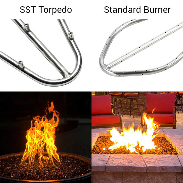 HPC Fire Tempe Hammered Copper Torpedo Fire and Water Bowl 31" by HPC Fire Fire & Water Bowls