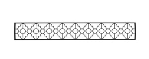 Infratech Mediterranean Motif Decorative Fascia for 61-1/4” Dual Element Heater