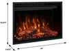 Modern Flames Modern Flames 26-In Redstone Built-in Electric Fireplace Built-In Electric Fireplaces