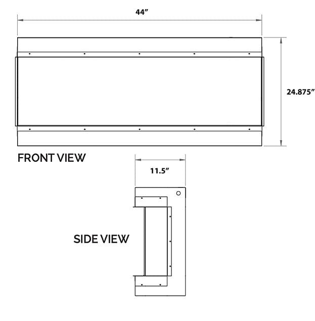 Modern Flames Modern Flames 44-in Landscape Pro MultiView Built-In Electric Fireplace Built-In Electric Fireplaces