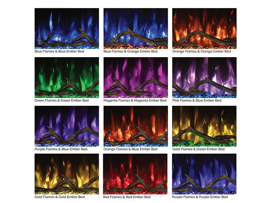 Modern Flames Modern Flames 50-in Spectrum Slimline Built-In Electric Fireplace Built-In Electric Fireplaces