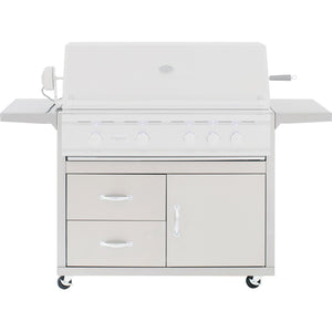 Summerset 38-inch Fully Assembled Door & 2-Drawer Combo Grill Cart for TRL Series