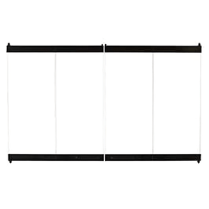 Superior 36-inch Black Standard Bi-Fold Glass Door for Fireplaces