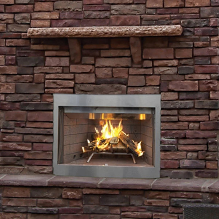 Superior 36" Traditional Wood Burning Outdoor Fireplace | WRE4536