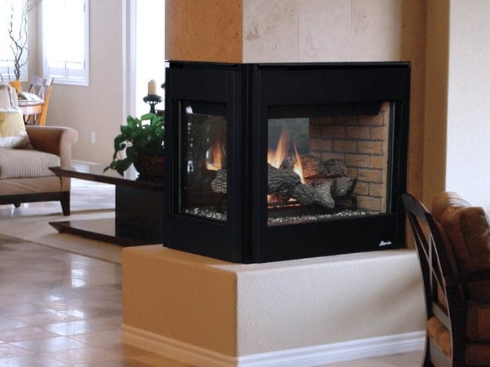 Superior 40" Traditional Direct Vent See-Through Gas Fireplace | DRT40ST
