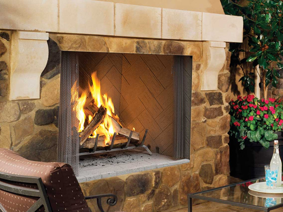 Superior 42" Traditional Wood Burning Outdoor Fireplace | WRE4542