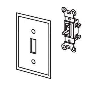 Superior Wall Switch Kit, On/Off, White