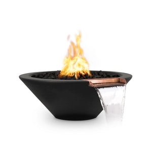 24" Cazo Fire & Water Bowl - Black Finish