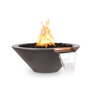 24" Cazo Fire & Water Bowl - Chestnut Finish
