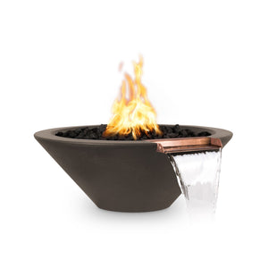 24" Cazo Fire & Water Bowl - Chocolate Finish