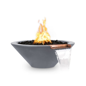 24" Cazo Fire & Water Bowl - Gray Finish