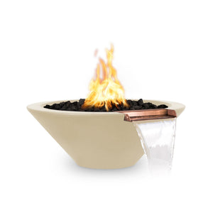 24" Cazo Fire & Water Bowl - Vanilla Finish