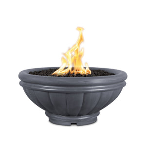 24" Roma GFRC Fire Bowl - Gray Finish