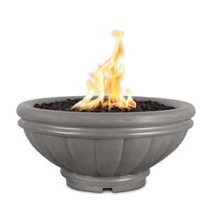 24" Roma GFRC Fire Bowl - Natural Gray Finish