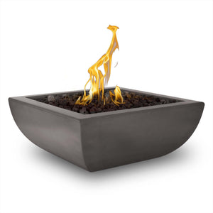 30" Avalon Fire Bowl - GFRC Concrete - Chestnut Finish