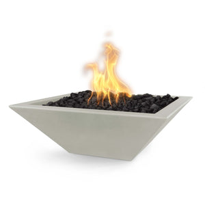 30" Maya Fire Bowl - GFRC Concrete - Ash Finish