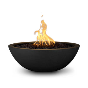 33" Sedona Fire Bowl - GFRC Concrete - Black Finish