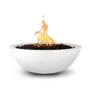 33" Sedona Fire Bowl - GFRC Concrete - White Finish