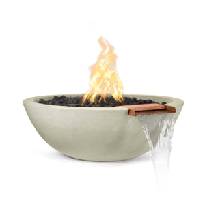 33" Sedona Fire & Water Bowl - GFRC Concrete - Ash Finish