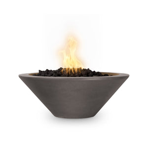 36" Cazo Fire Bowl GFRC Concrete - Chestnut Finish