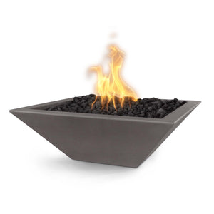 36" Maya Fire Bowl - GFRC Concrete - Chestnut Finish