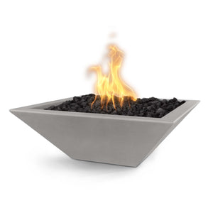 36" Maya Fire Bowl - GFRC Concrete - Natural Gray Finish