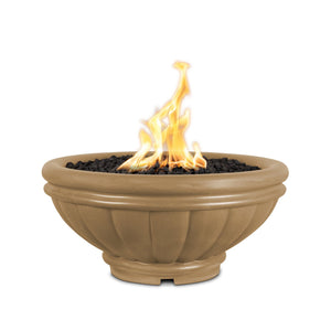 36" Roma GFRC Fire Bowl - Brown Finish