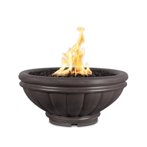 36" Roma GFRC Fire Bowl - Chestnut Finish