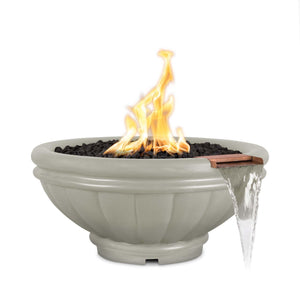 36" Roma GFRC - Fire & Water Bowl - Ash Finish