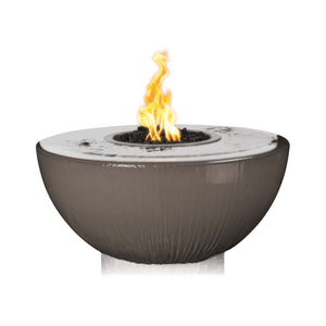 38" Sedona Fire & Water Bowl - 360° Spill - Chestnut Finish
