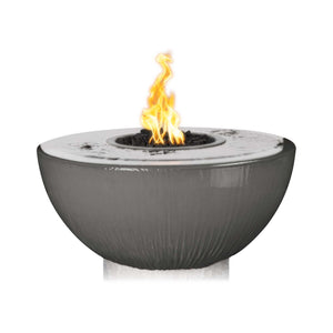 38" Sedona Fire & Water Bowl - 360° Spill - Natural Gray Finish