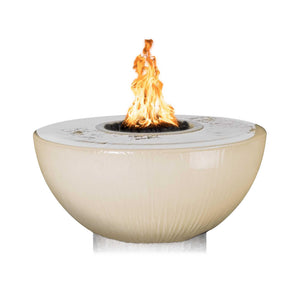 38" Sedona Fire & Water Bowl - 360° Spill - Vanilla Finish