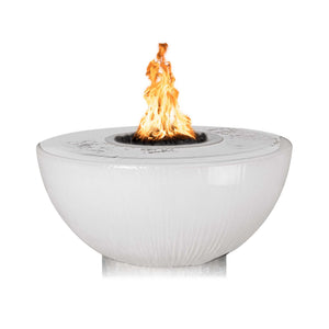 38" Sedona Fire & Water Bowl - 360° Spill - White Finish