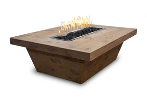 48" Carson Fire Pit - 24" Tall - Oak Finish