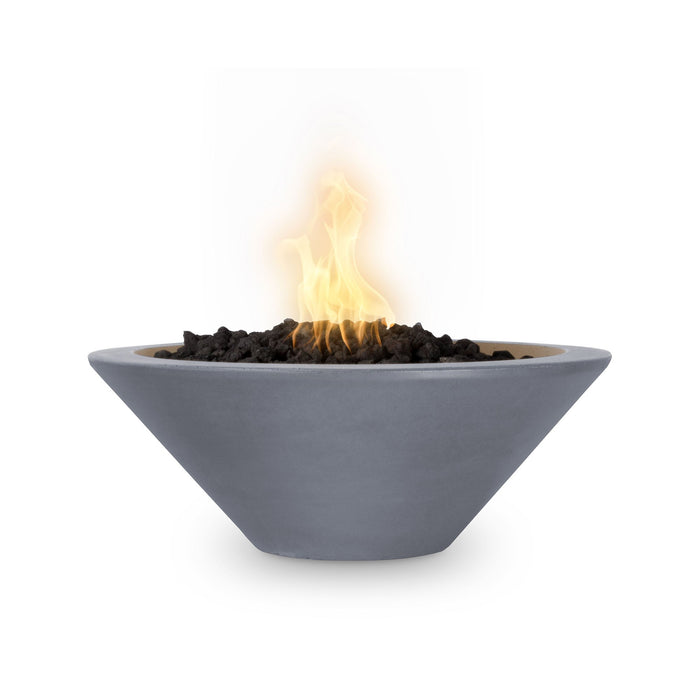 The Outdoor Plus 48" Cazo Fire Bowl GFRC Concrete Fire Bowl Gray / Match Lit / Natural Gas