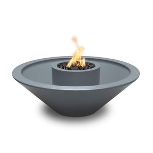 48" Cazo Fire & Water Bowl - 360° Spill - Gray Finish