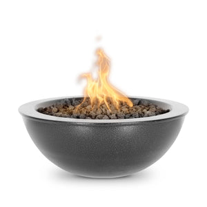 48" Sedona Fire Bowl - Metal Powder Coat - Silver Vein Finish