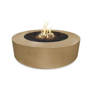 72" Florence GFRC Fire Pit - 20" Tall - Brown Finish