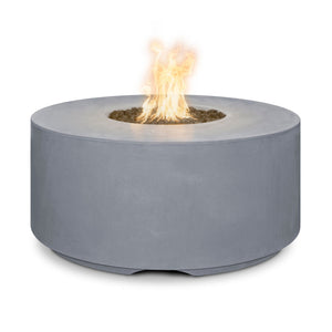 72" Florence GFRC Fire Pit - 20" Tall - Gray Finish