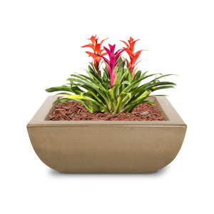 Avalon Planter Bowl- GFRC Concrete - Brown Finish