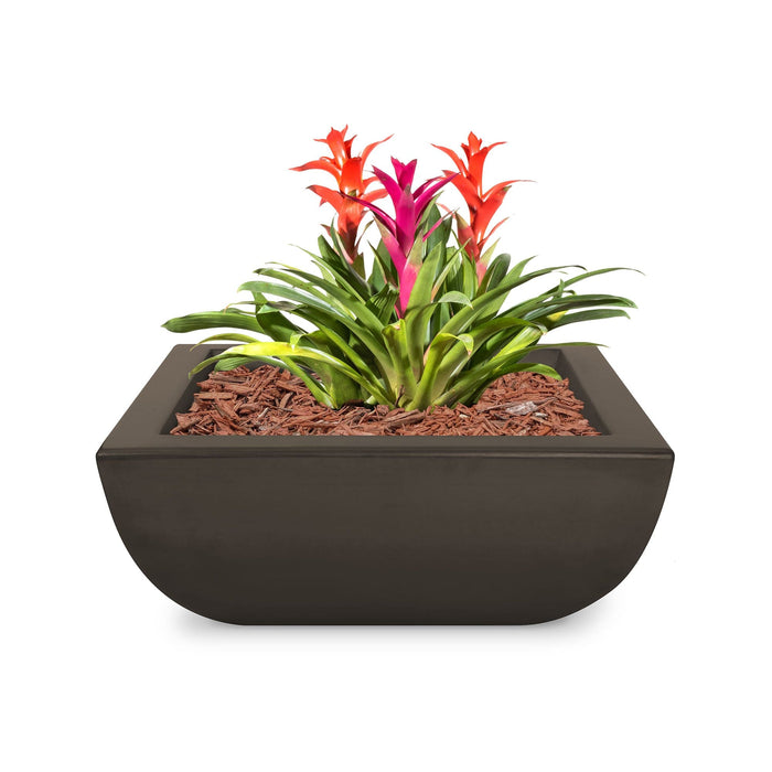 The Outdoor Plus Avalon Planter Bowl- GFRC Concrete Planter Bowl Chocolate / 24"