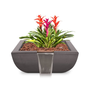 Avalon Planter & Water Bowl - Chestnut Finish