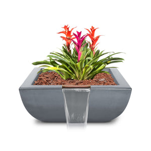 Avalon Planter & Water Bowl - Gray Finish