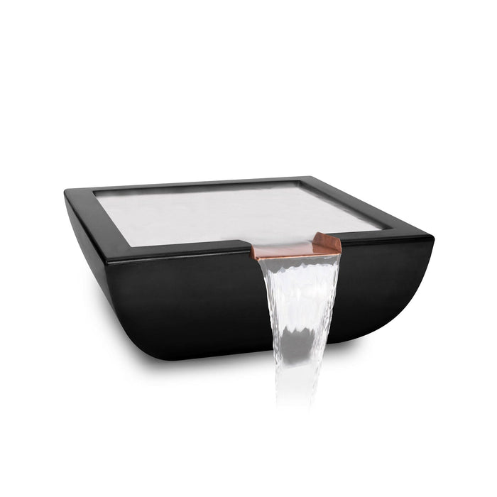 The Outdoor Plus Avalon Water Bowl - GFRC Concrete Water Bowl Black / 24"