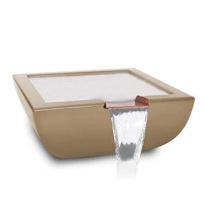 Avalon Water Bowl - GFRC Concrete - Brown Finish