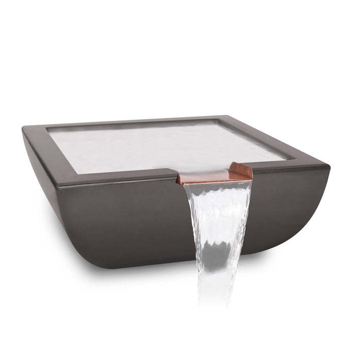 The Outdoor Plus Avalon Water Bowl - GFRC Concrete Water Bowl Chestnut / 24"